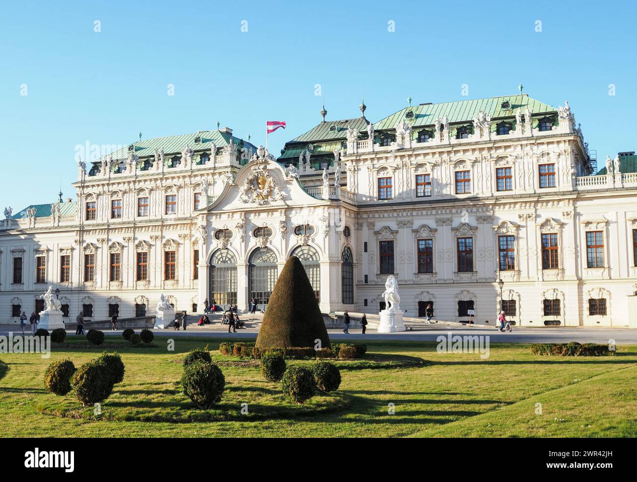 Vienna, Austria - February 25, 2024: Upper Belvedere, view from the ...