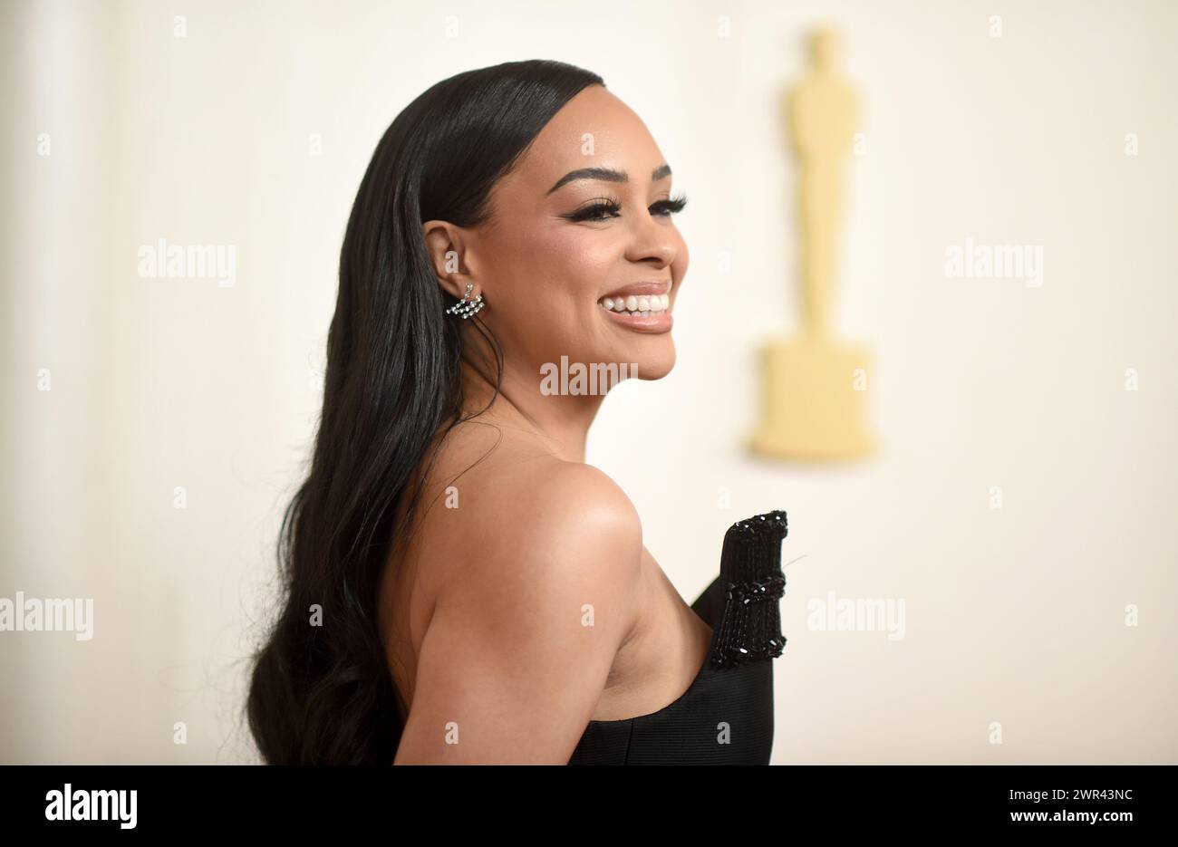 Kristy Sarah arrives at the Oscars on Sunday, March 10, 2024, at the