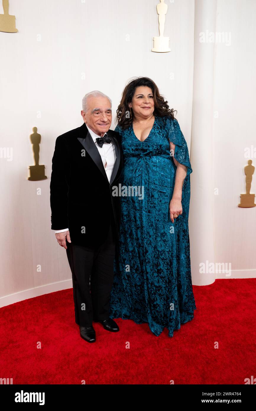 Hollywood, California, USA. 10th Mar, 2024. Martin Scorsese and Cathy ...