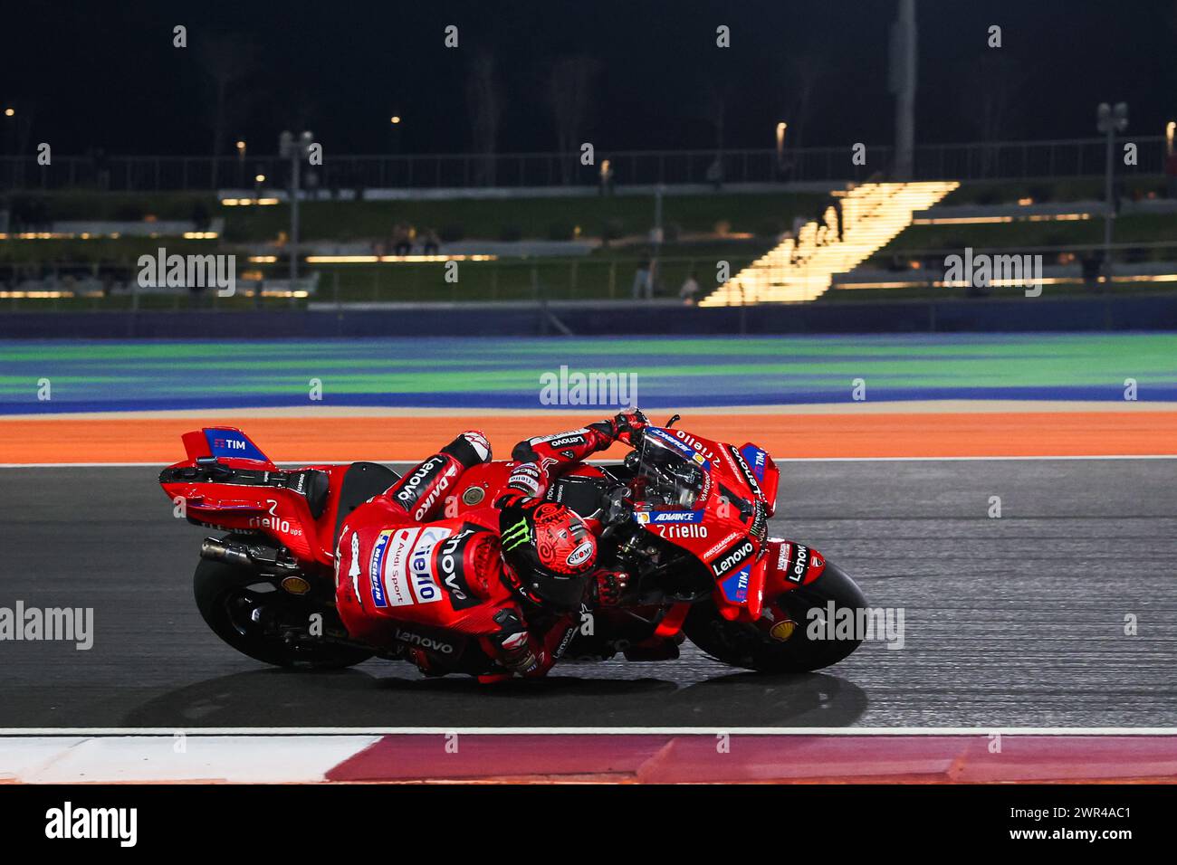 Doha, Qatar. 10th Mar, 2024. Ducati Lenovo Team's Italian rider