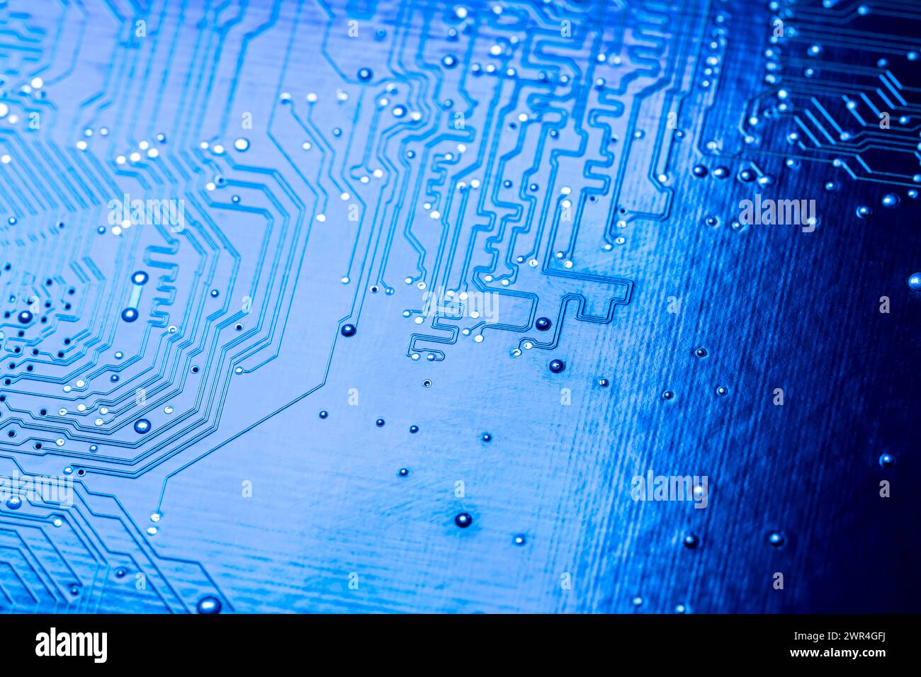 circuit computer motherboard. closeup mother board high-tech background. Stock Photo