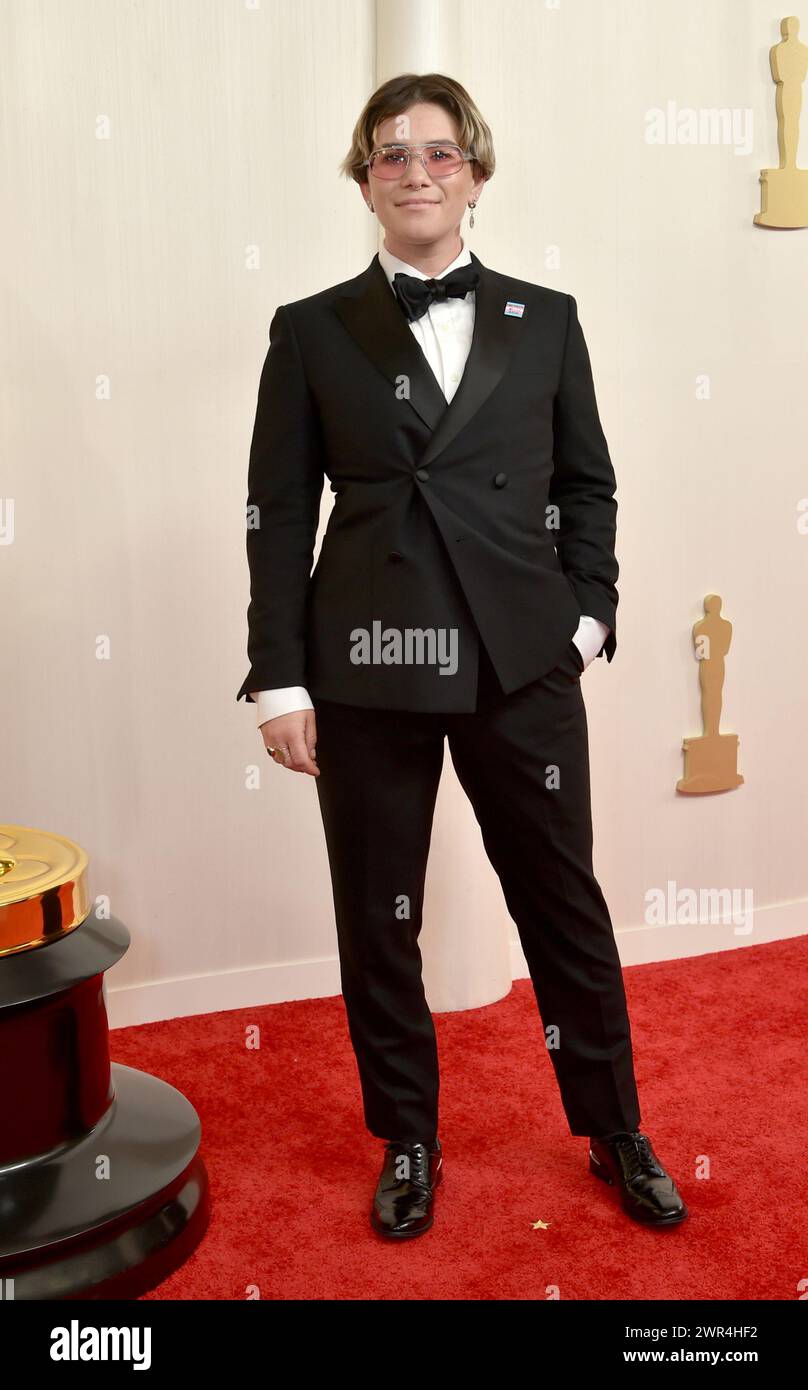 Molly Ostertag arrives at the Oscars on Sunday, March 10, 2024, at the