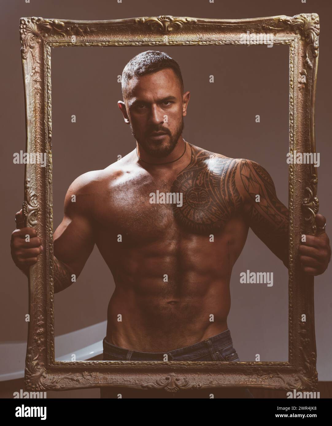 Close up gay mans face hi-res stock photography and images - Alamy