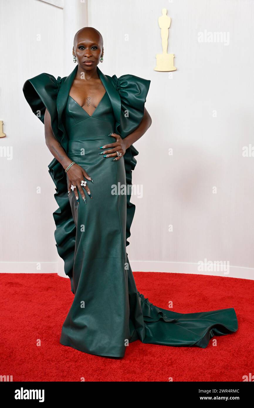 Los Angeles, Ca. 10th Mar, 2024. Cynthia Erivo at the 96th Annual Oscars at at the Ovation Hollywood on March 10, 2024 in Los Angeles, California. Credit: Valerie Goodloe/Media Punch/Alamy Live News Stock Photo