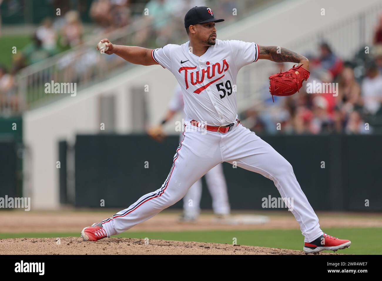 Fort Myers, FL Minnesota Twins relief pitcher Jhoan Duran (59