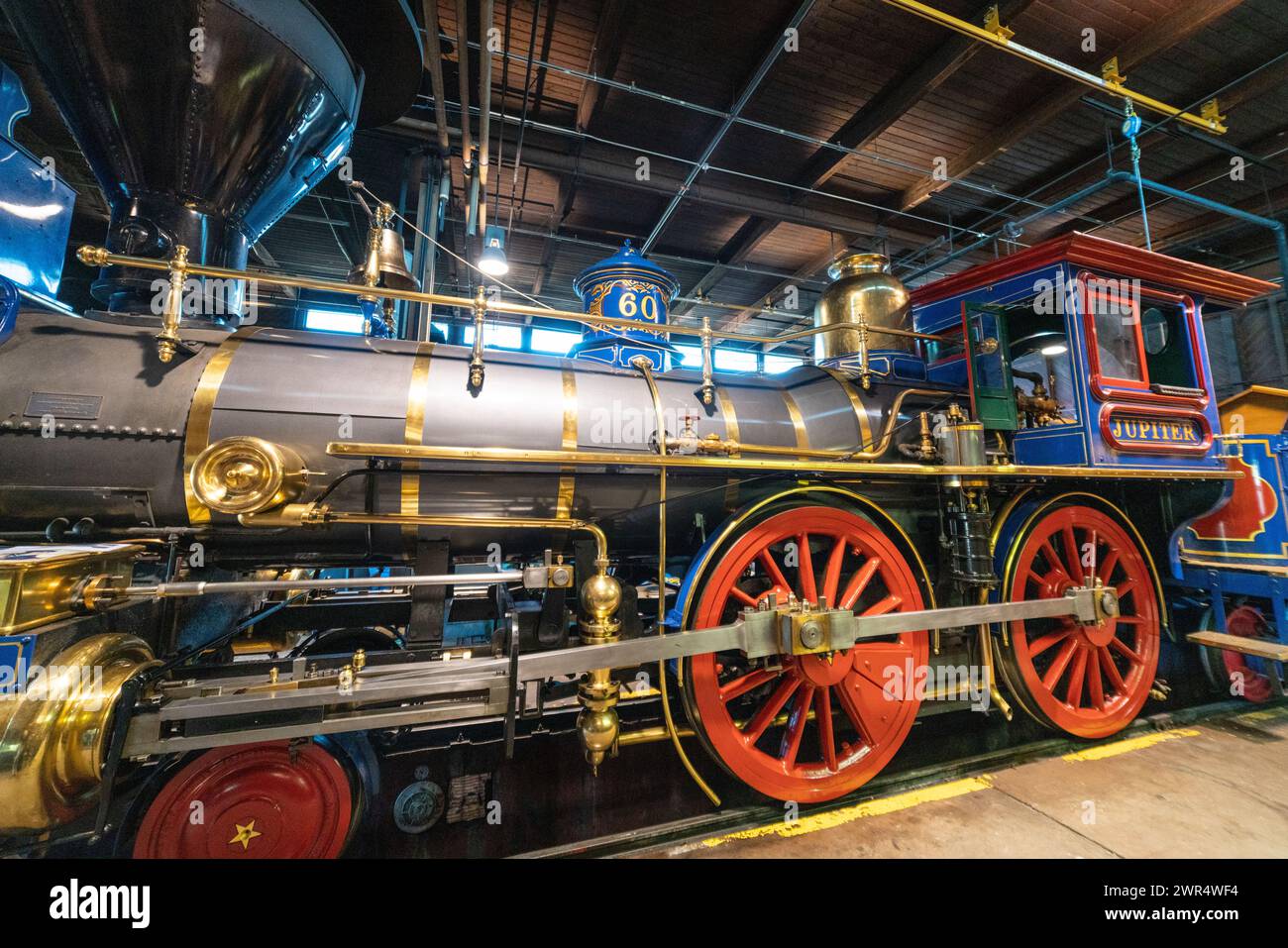 Replicas of the Central Pacific Jupiter and Union Pacific No. 119 ...