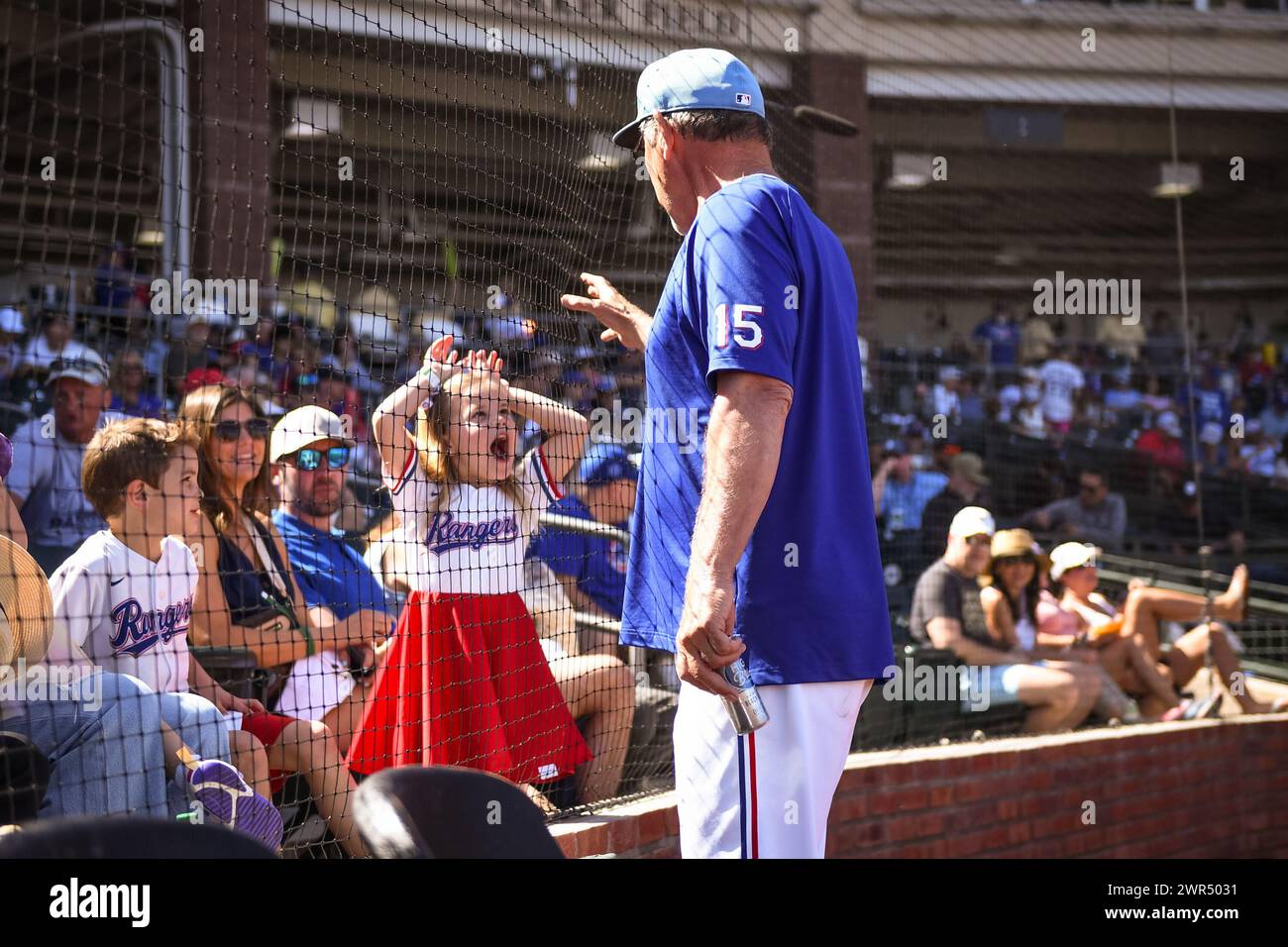 Texas Rangers Head Coach Bruce Bochy (15) Spends Time With His Family 