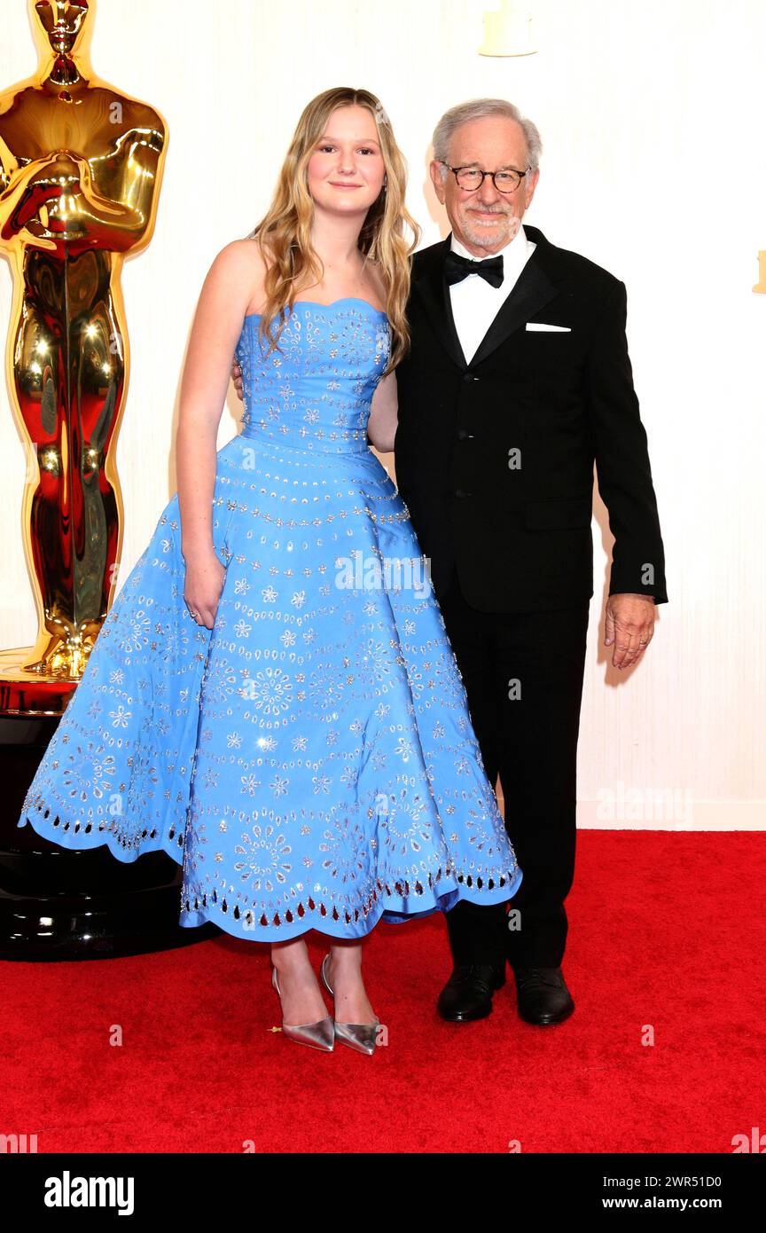 Eve Gavigan und Steven Spielberg bei der Oscar Verleihung 2024 / 96th