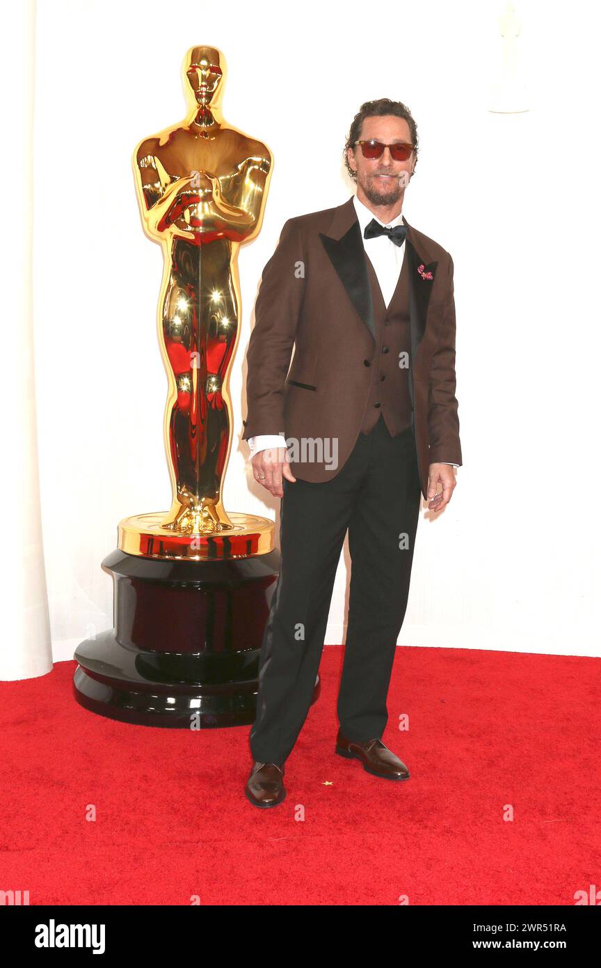 Matthew McConaughey bei der Oscar Verleihung 2024 / 96th Annual Academy Awards im Dolby Theatre. Los Angeles, 10.03.2024 Stock Photo