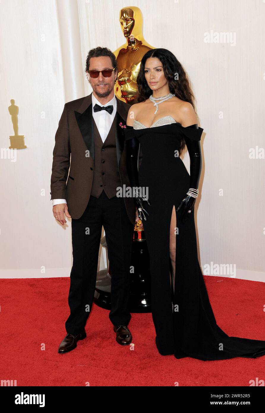 Hollywood, USA. 10th Mar, 2024. Matthew McConaughey and Camila Alves at the 96th Annual Academy Awards held at the Dolby Theater in Hollywood, USA on March 10, 2024. Credit: Hyperstar/Alamy Live News Stock Photo