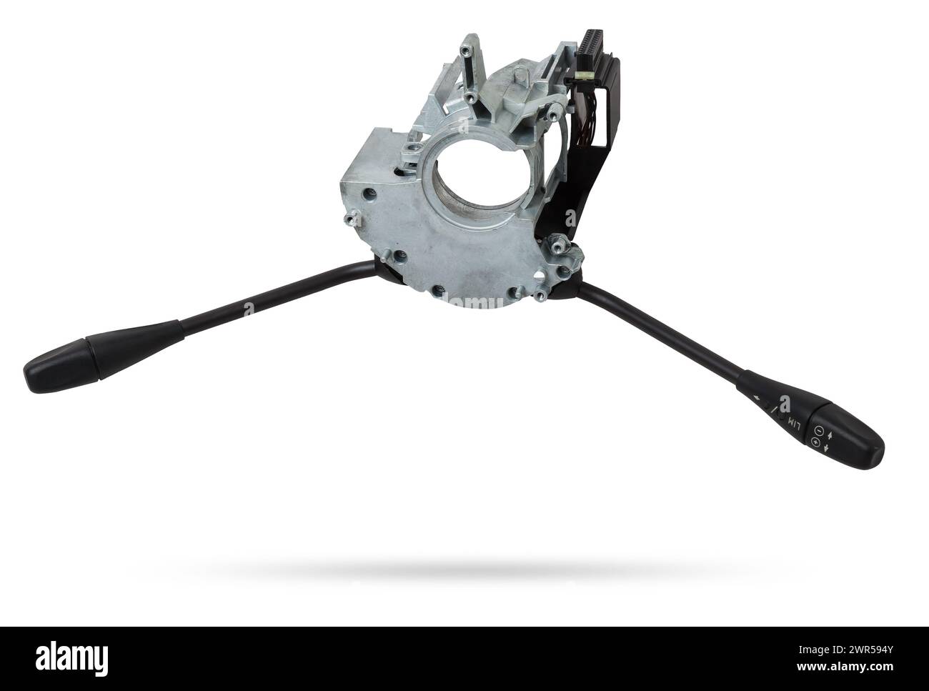 Steering wheel switches for windshield wipers and turn signals with