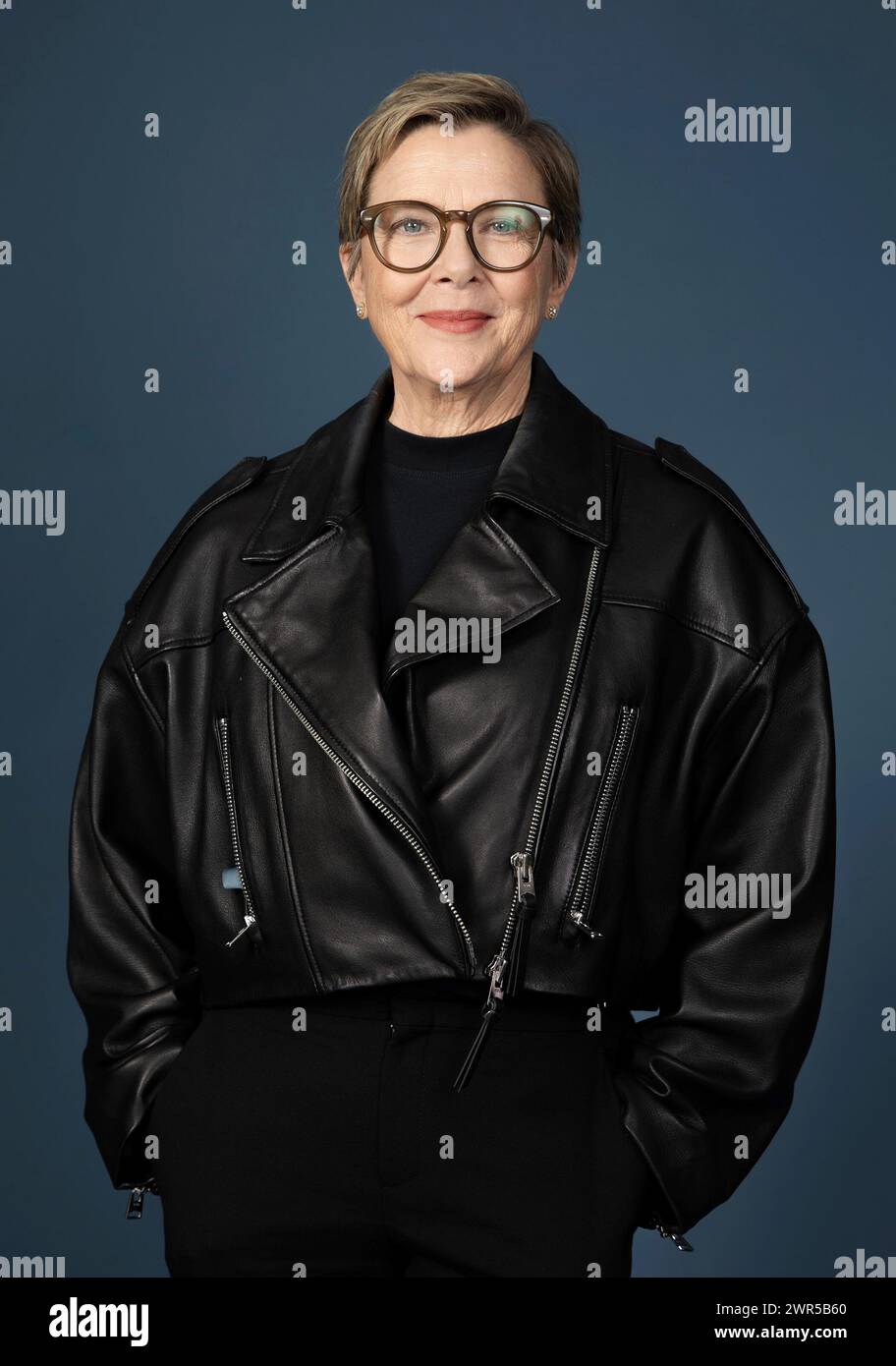 Bening poses for a portrait to promote "Apples Never Fall" on