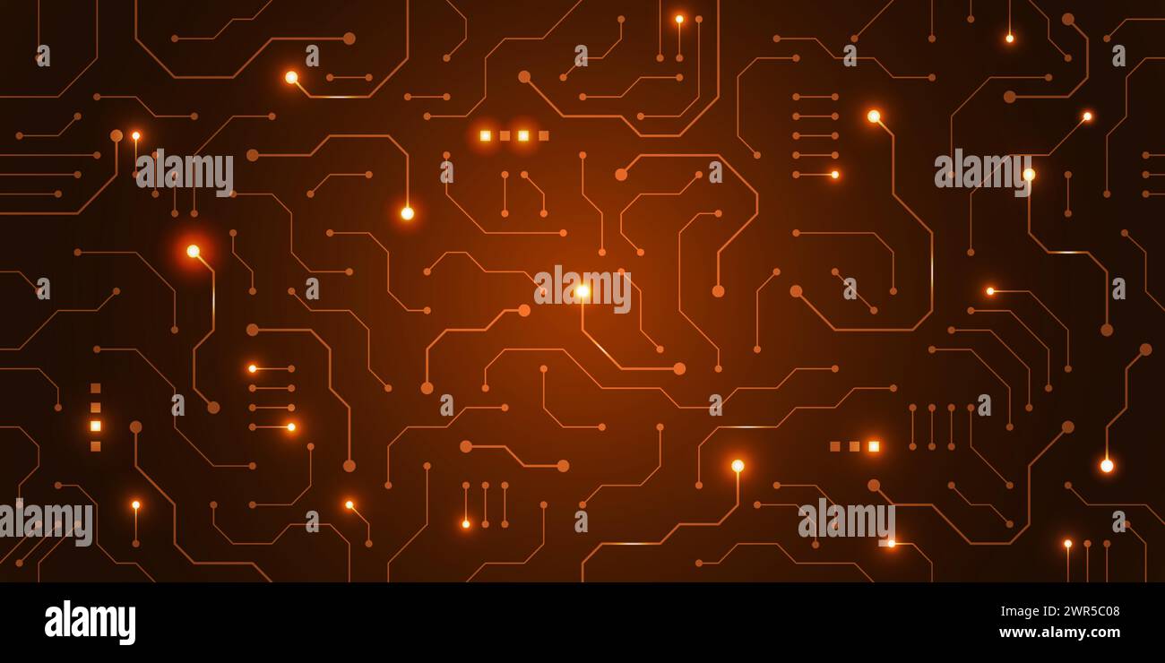 Technology Background Tech Circuit Information Line Texture Of