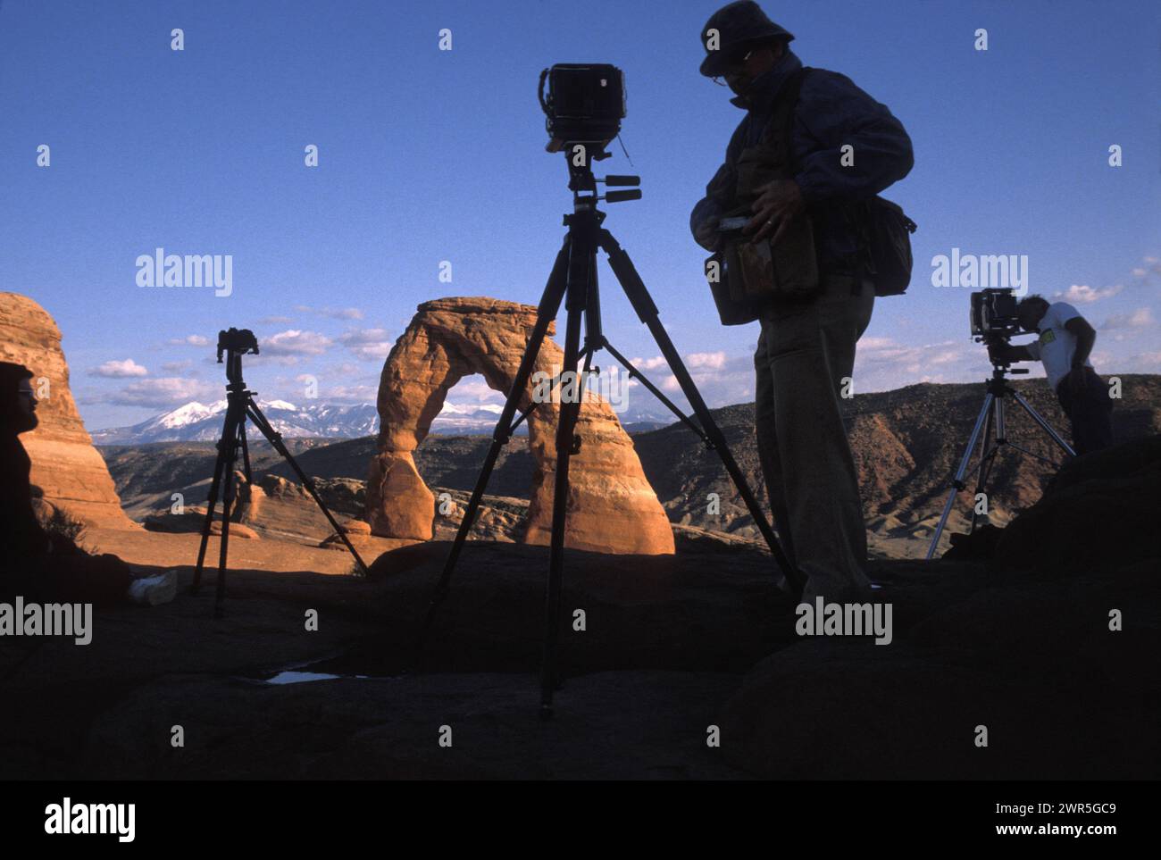 Delicate arch silhouette hi-res stock photography and images - Alamy