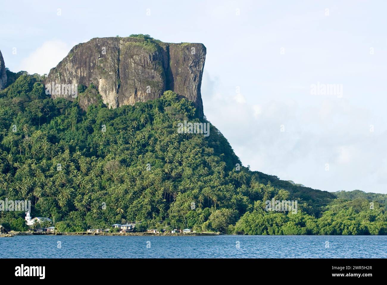 Sokeh's Rock at Pohnpei, Micronesia. Stock Photo