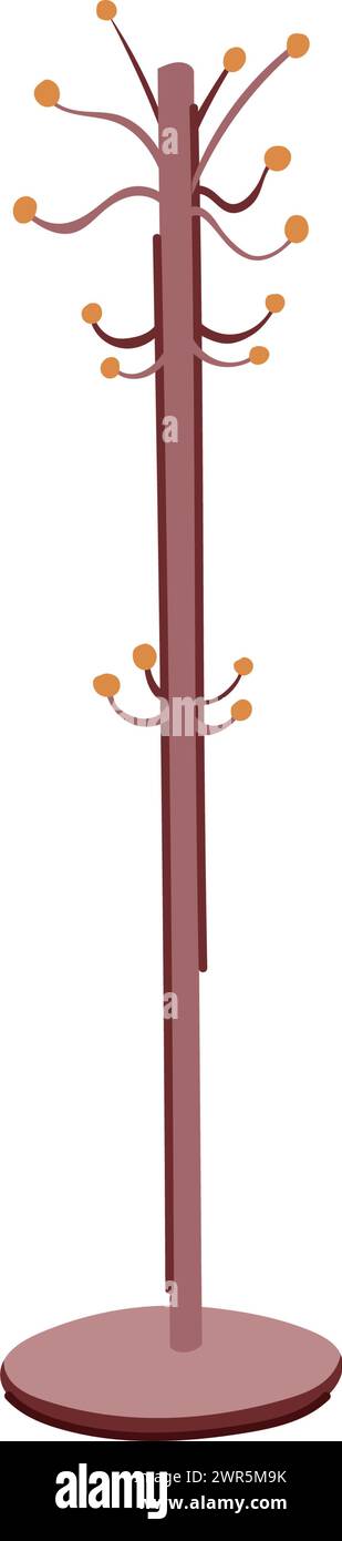 room coat rack cartoon vector illustration Stock Vector Image & Art - Alamy