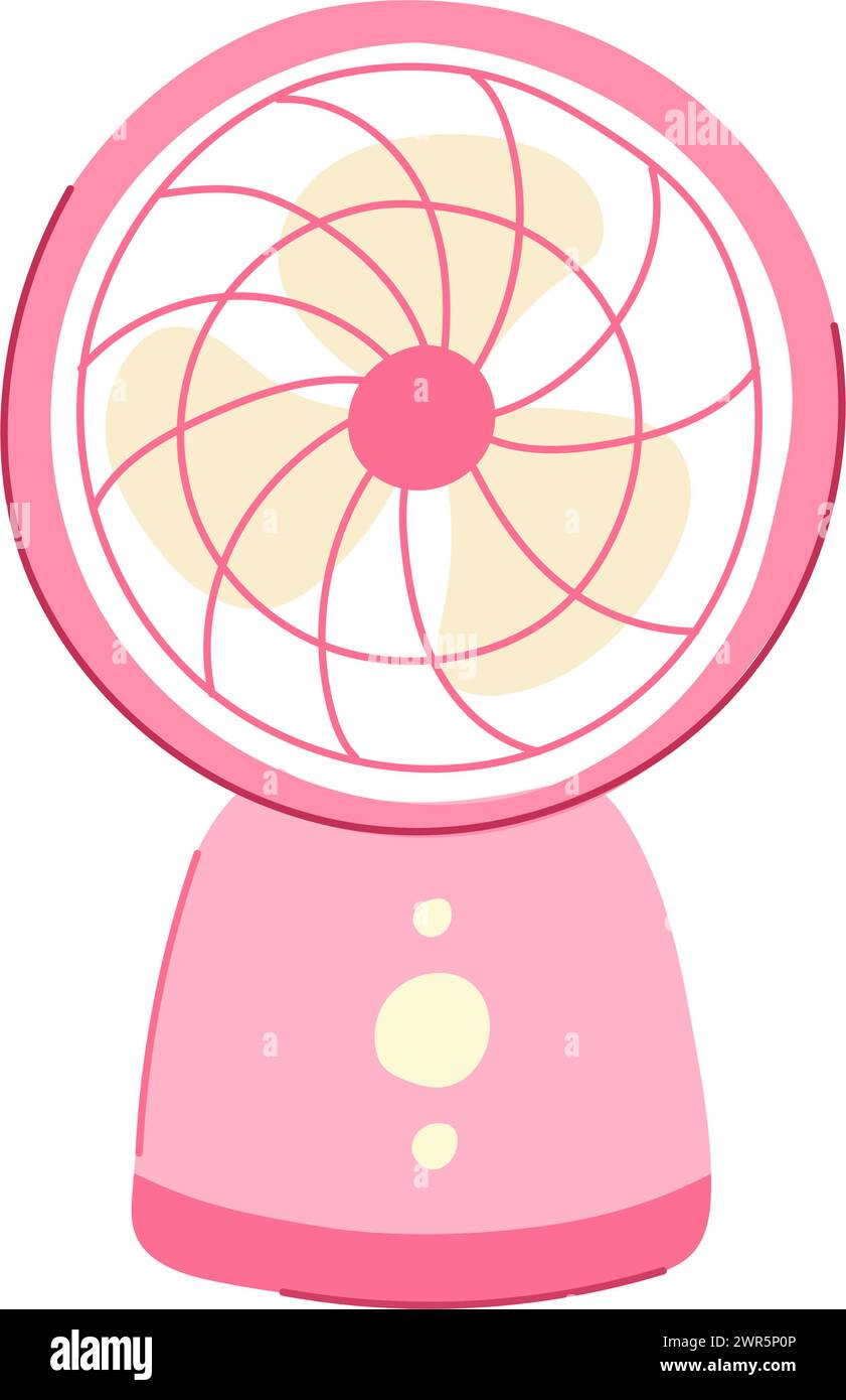 table desk fan cartoon vector illustration Stock Vector Image & Art Alamy