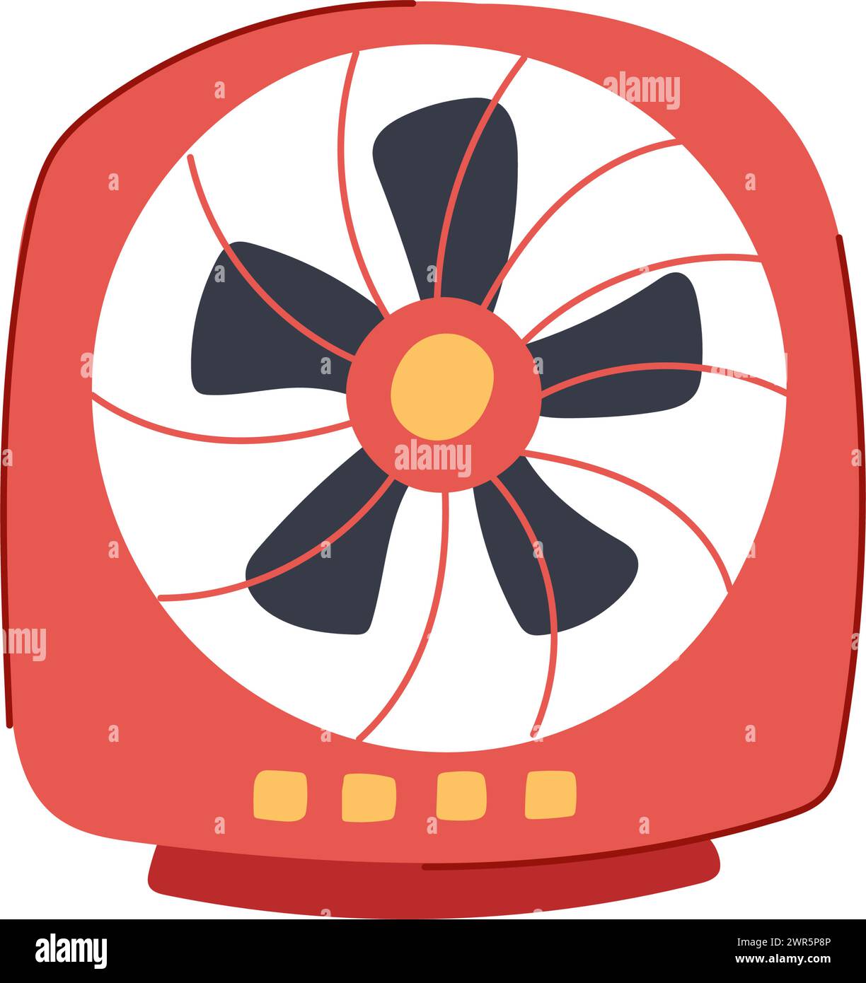 office desk fan cartoon vector illustration Stock Vector Image & Art