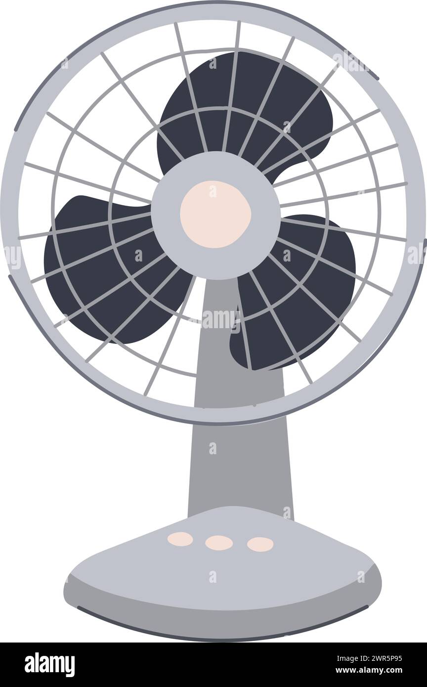 line desk fan cartoon vector illustration Stock Vector Image & Art Alamy