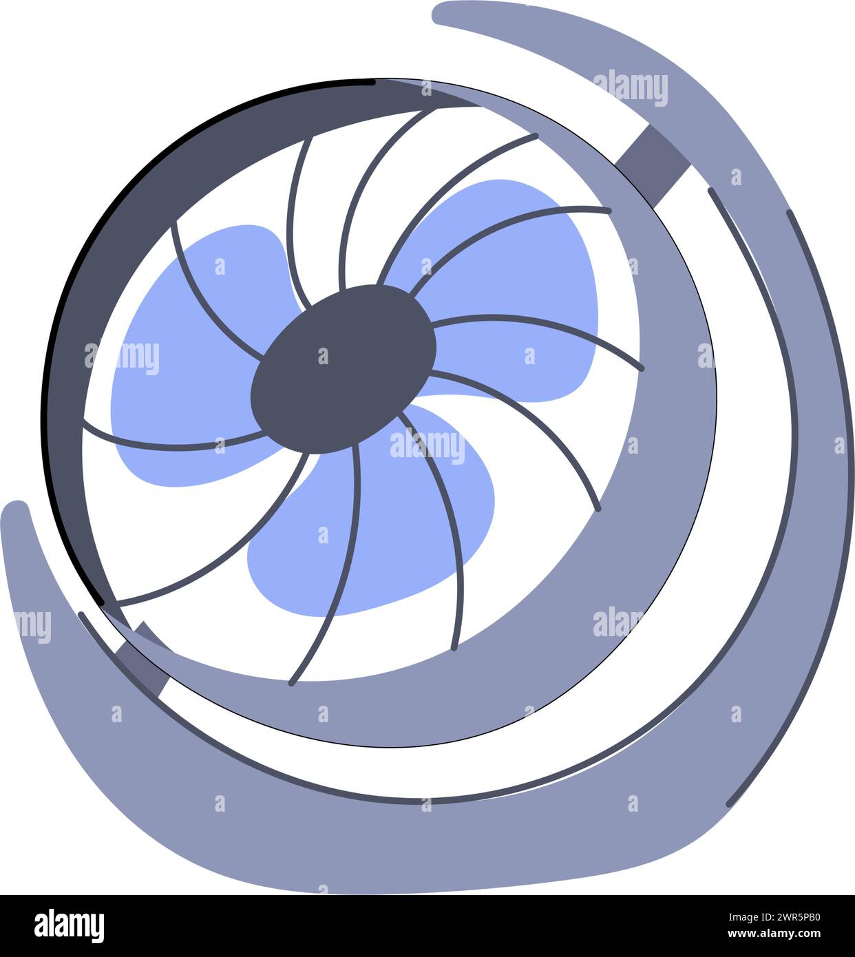 items desk fan cartoon vector illustration Stock Vector Image & Art Alamy