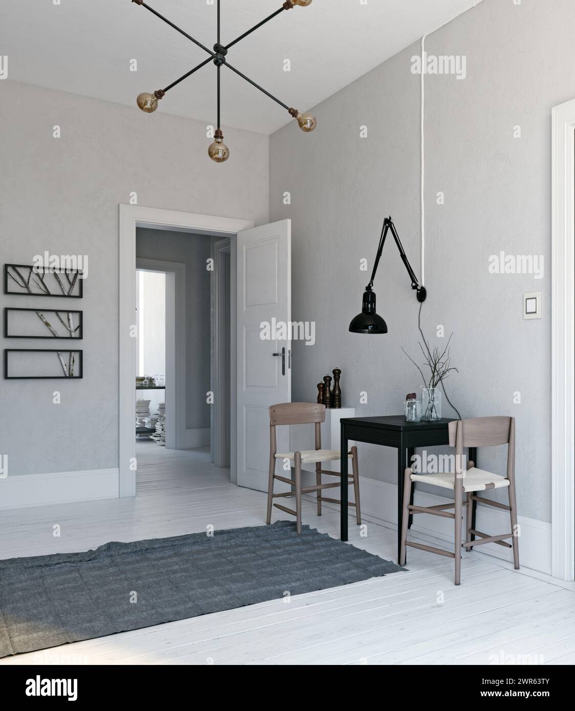 Scandinavian interior style modern hi-res stock photography and images ...