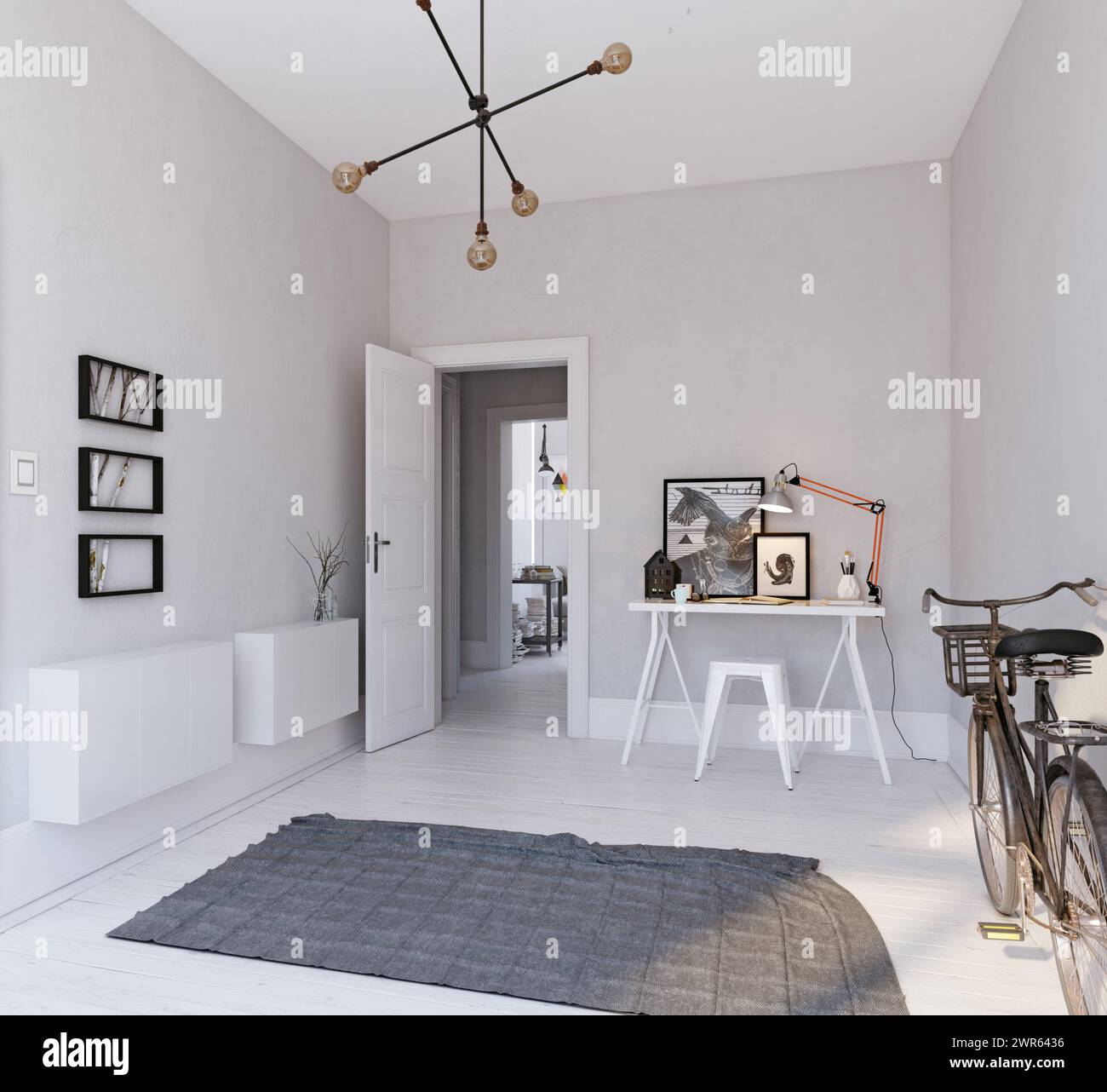 modern living interior design Stock Photo - Alamy