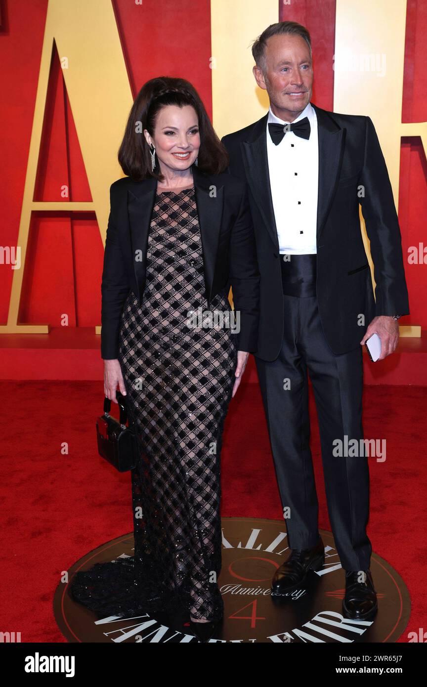 Fran Drescher Mit Ehemann Peter Marc Jacobson Bei Der Vanity Fair Oscar 