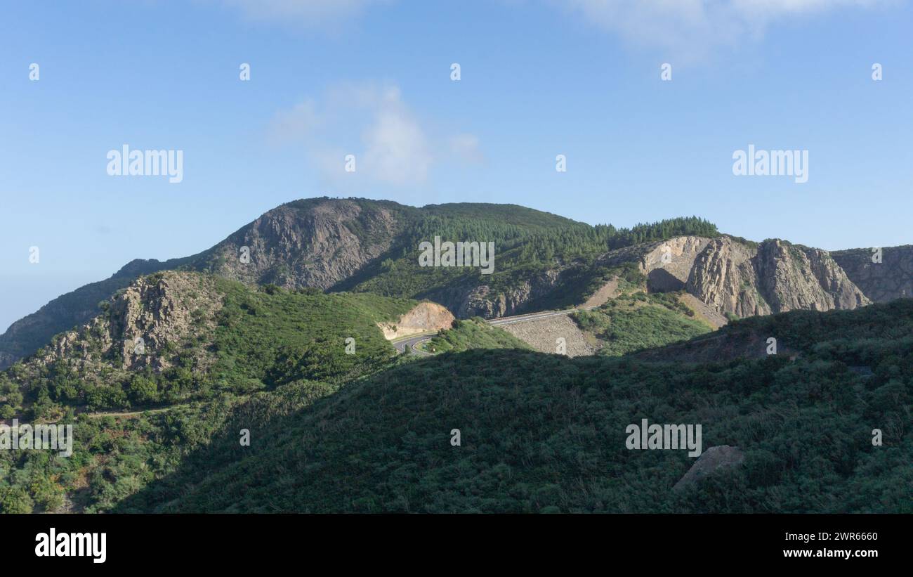 La Gomera’s lush mountain beauty. Stock Photo