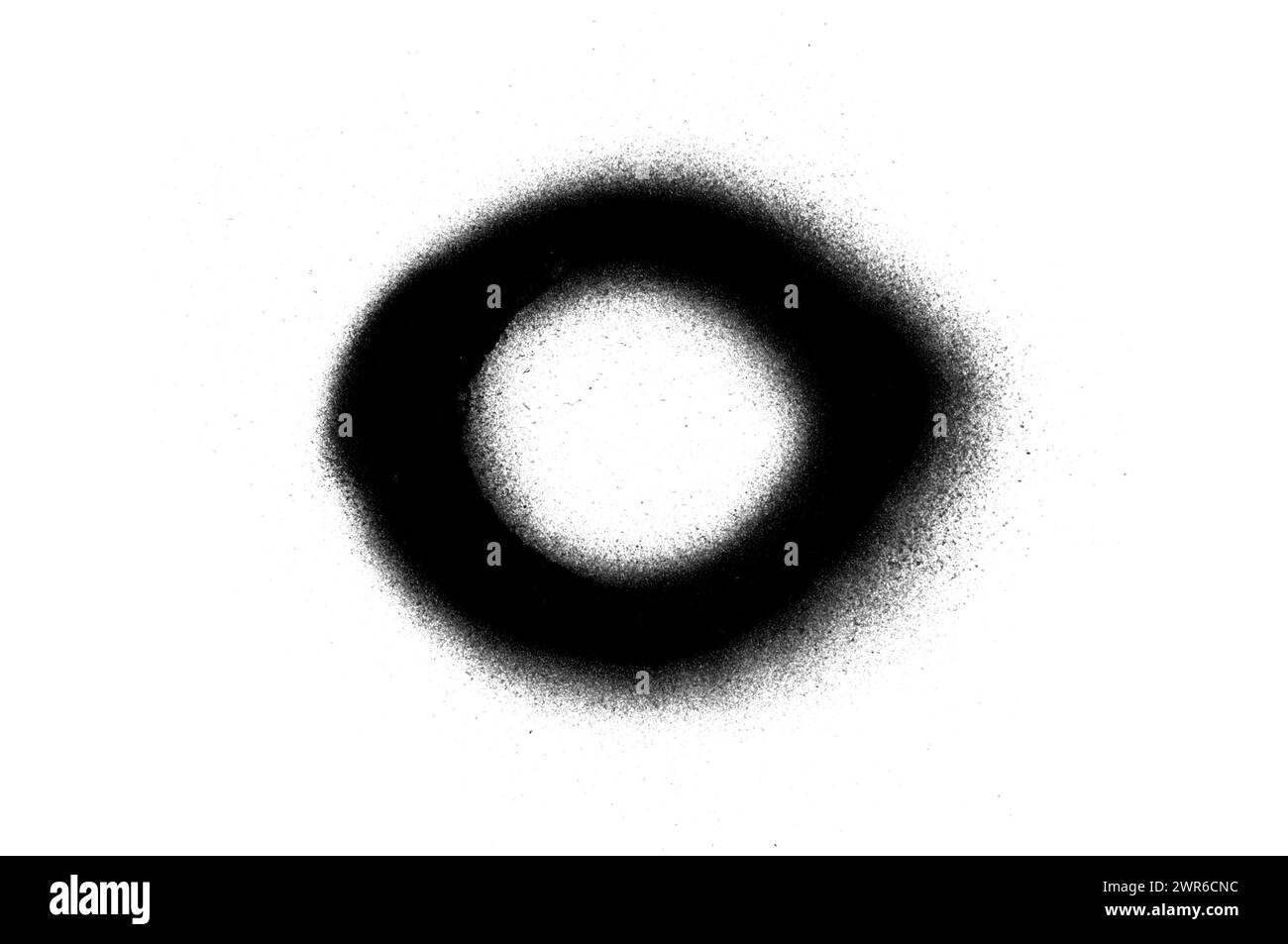 Sprayed Round Design Grunge style shape. Spray painted circle Stock Photo - Alamy