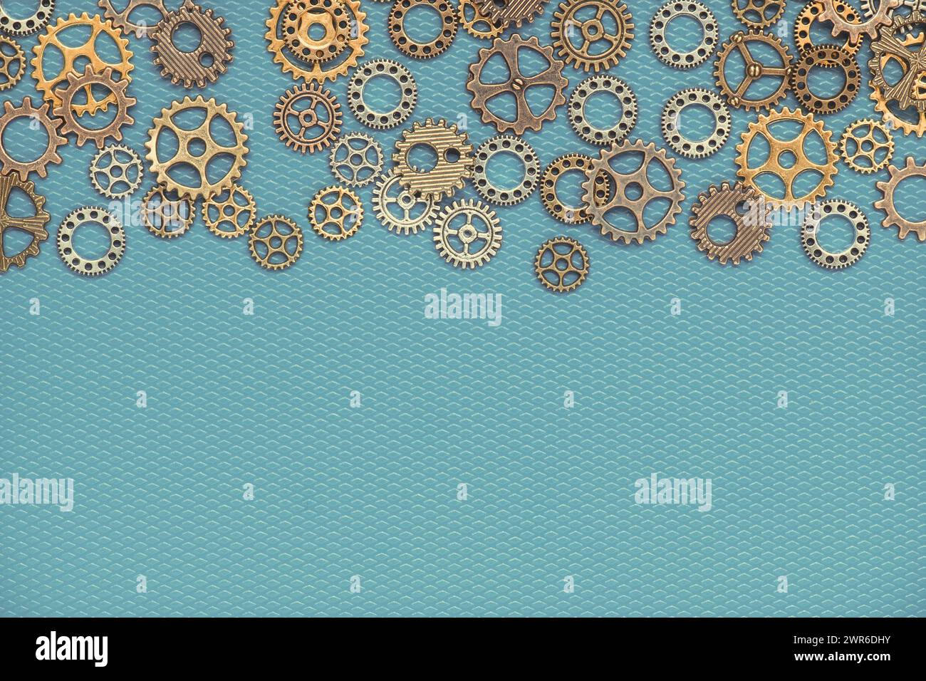 A lot of gears steampunk style symbol mechanism watch clock parts light ...
