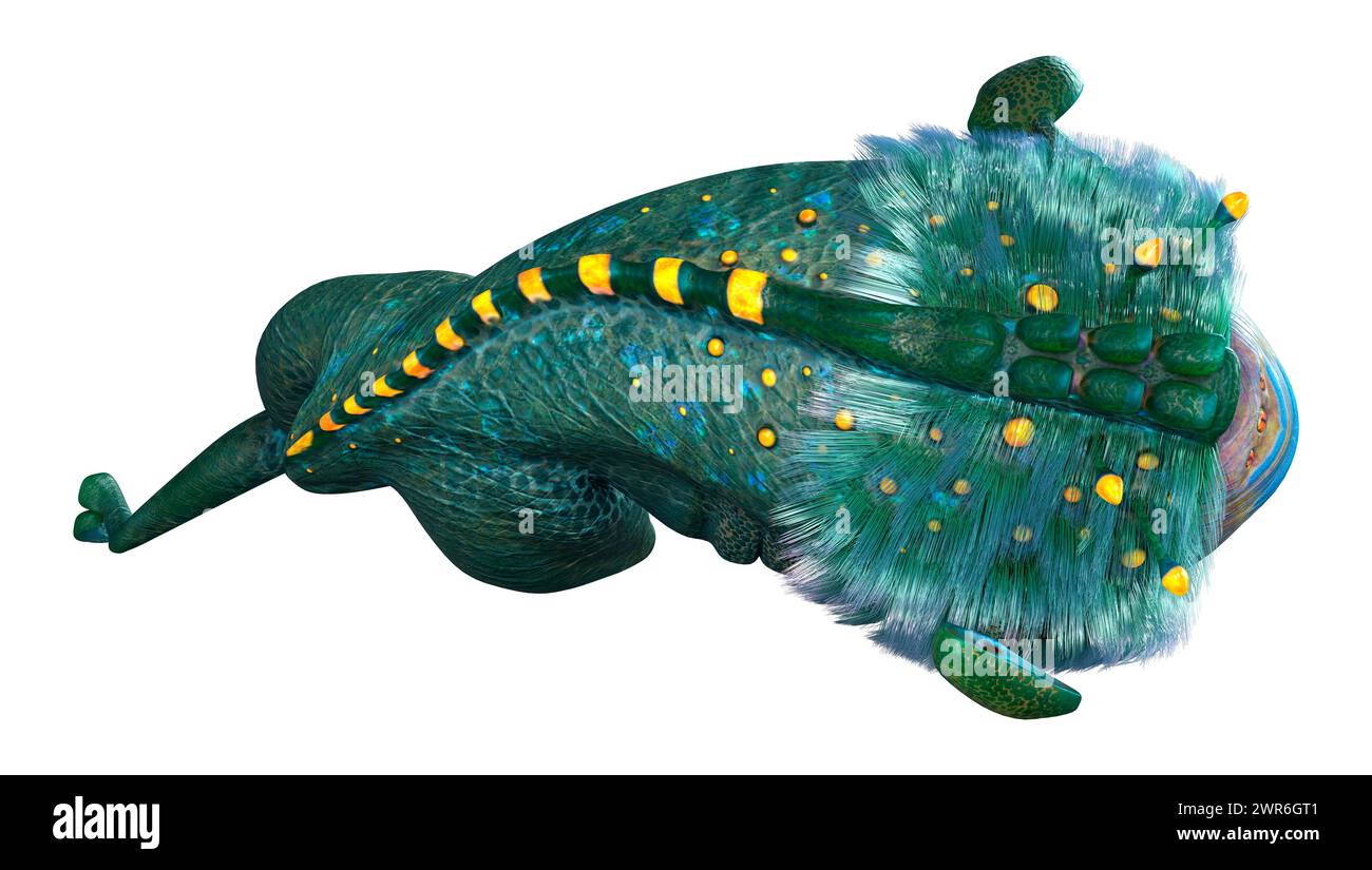 3D rendering of a fantasy creature isolated on white background Stock ...