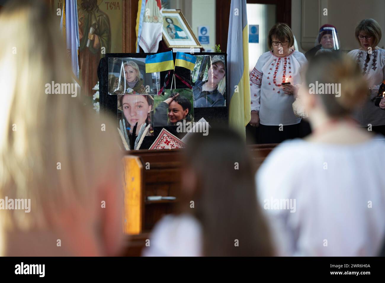 06/03/22   Led by the Very Rev. Fr. David J Sneak (Parish Priest for Ukrainian Catholic Parishes throughout the Midlands and Chancellor for the Ukrain Stock Photo