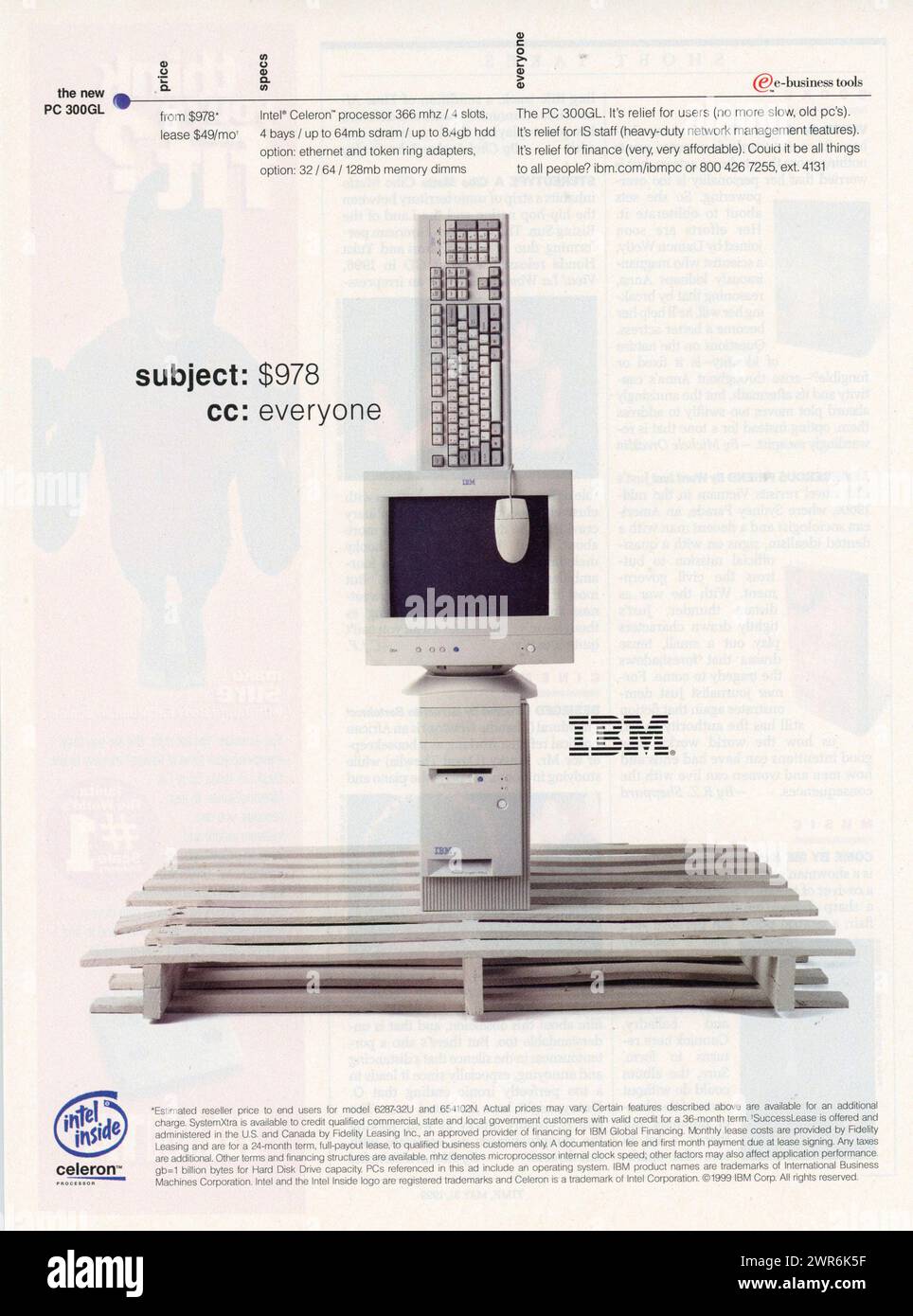 Vintage 'Time' magazine 31 May 1999 issue advert, USA Stock Photo