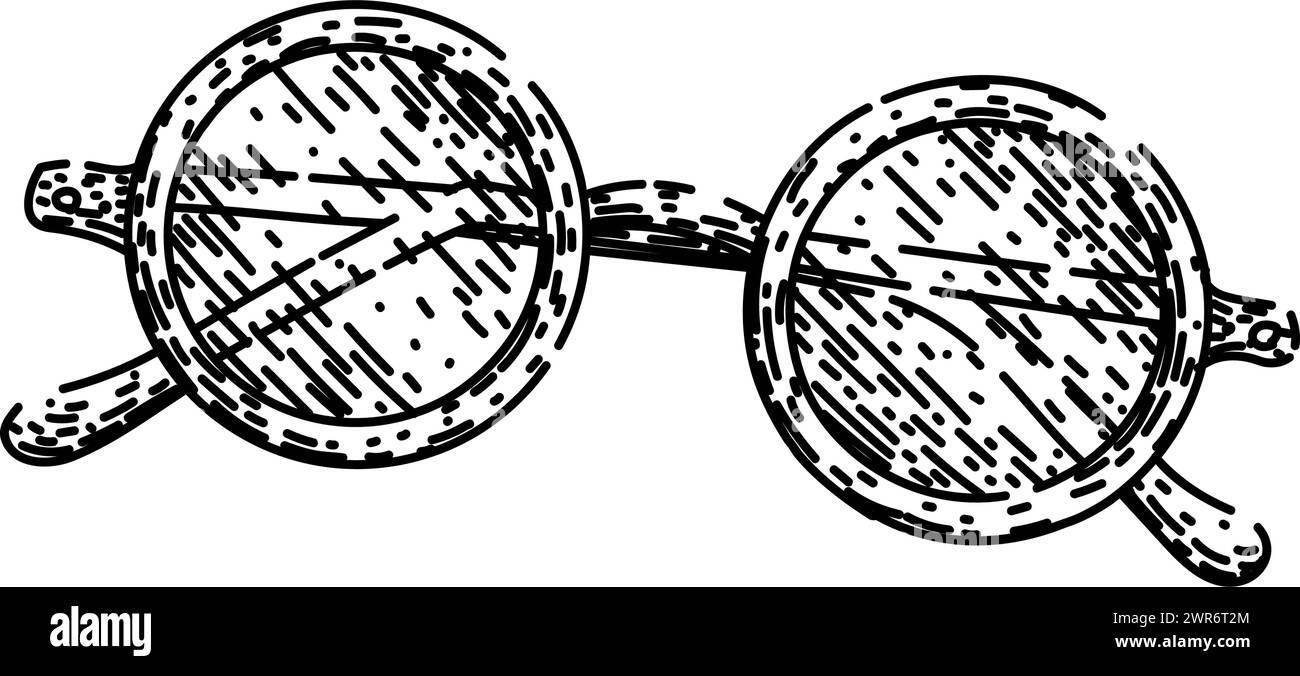 glasses reading sketch hand drawn vector Stock Vector Image & Art Alamy