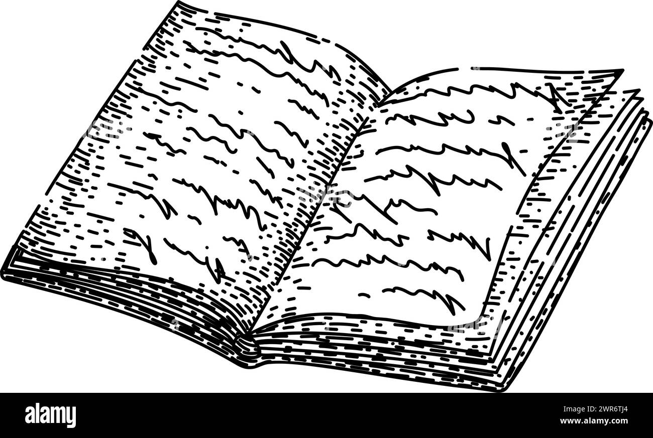 book reading sketch hand drawn vector Stock Vector Image & Art Alamy