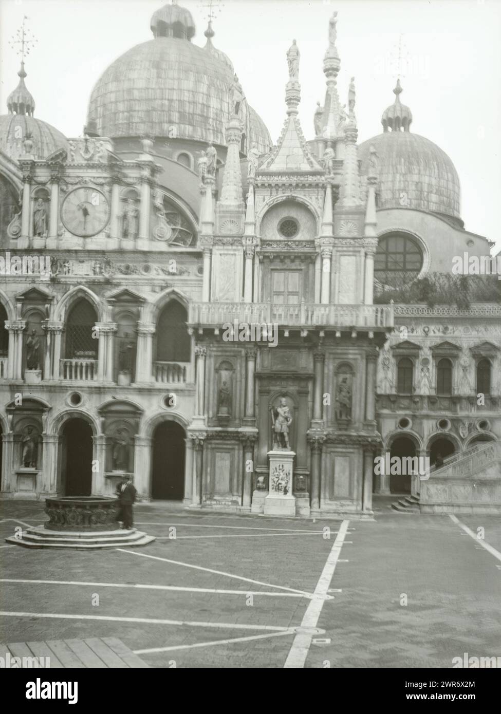 Film negative with shot of Venice, anonymous, Venice, c. 1907 - c. 1935, height c. 90 mm × width c. 120 mm, photograph Stock Photo