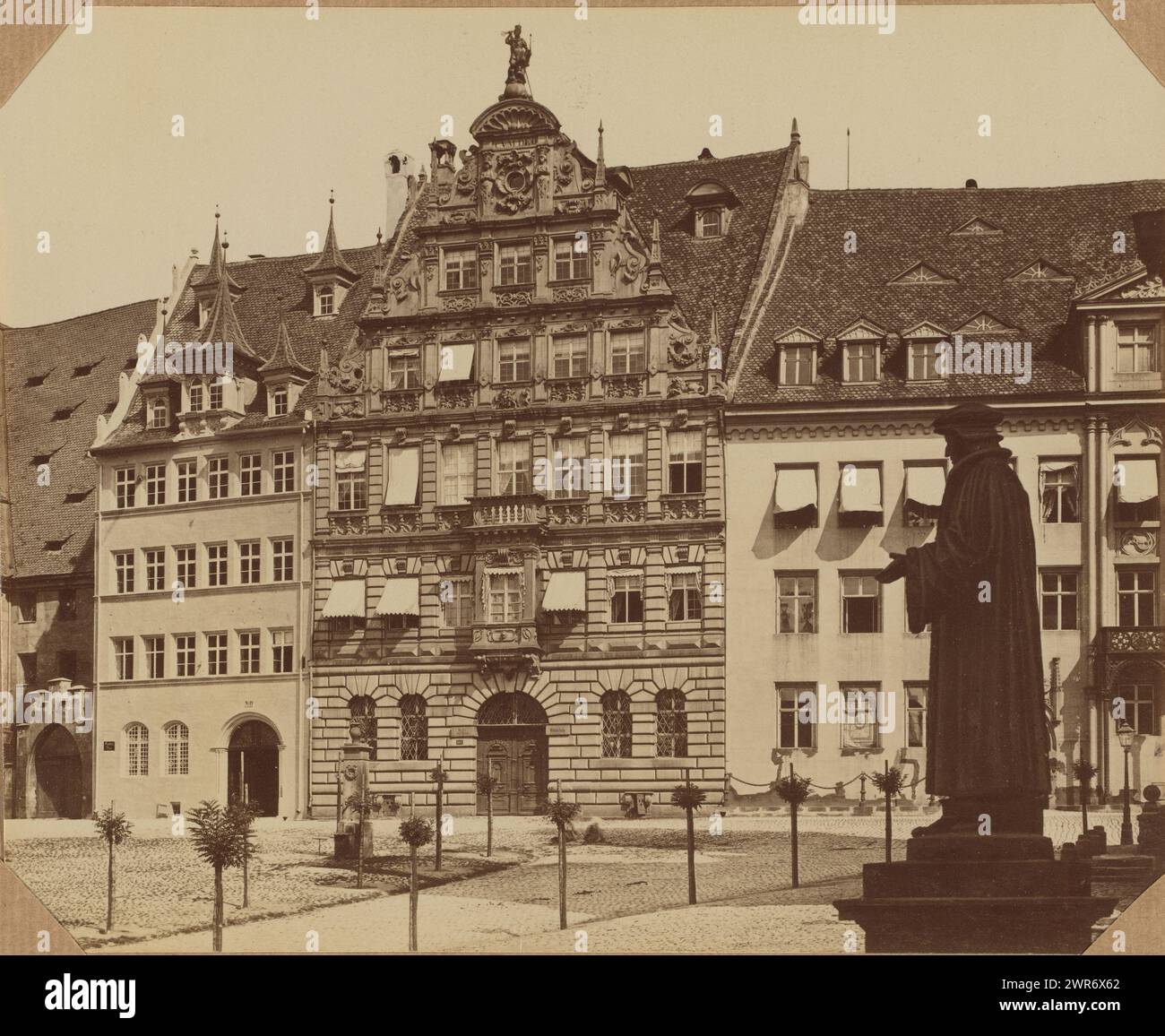 Nuremberg, Pellerhaus, anonymous, 1850 - 1890, photographic support, albumen print, height 200 mm × width 180 mm, height 250 mm × width 200 mm, photograph Stock Photo
