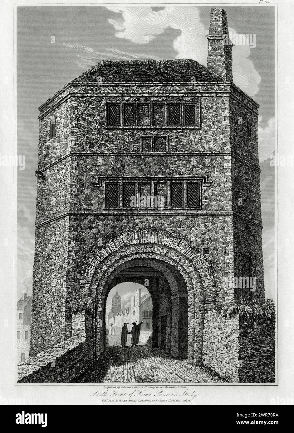 Foley Bridge South front of Friar Bacon’s study at Folly Bridge in the city of ...