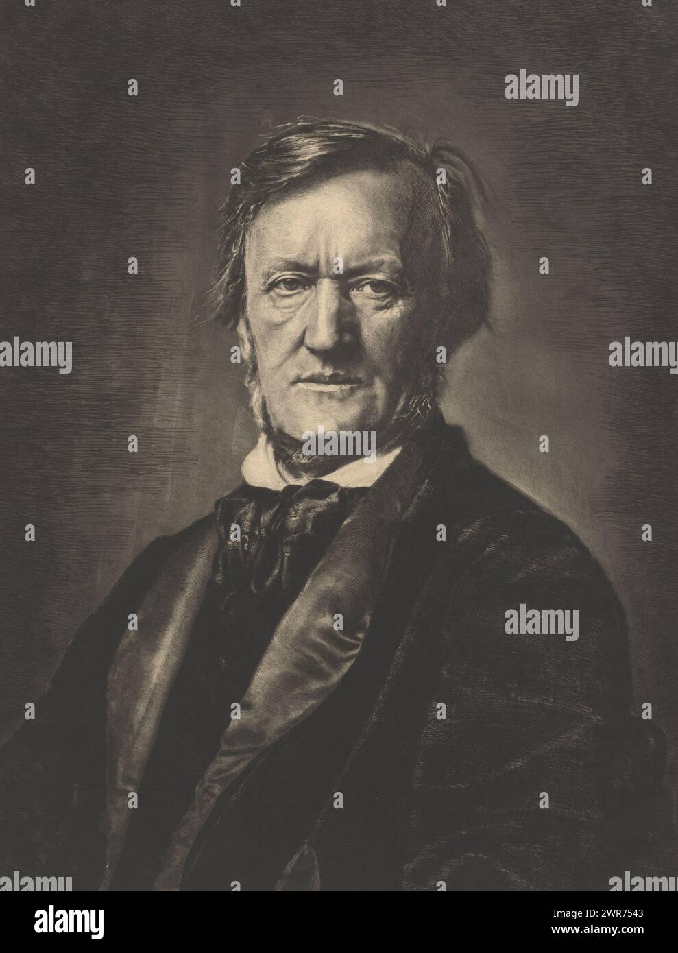 Portrait of Richard Wagner, print maker: Rogelio de Egusquiza, (signed ...