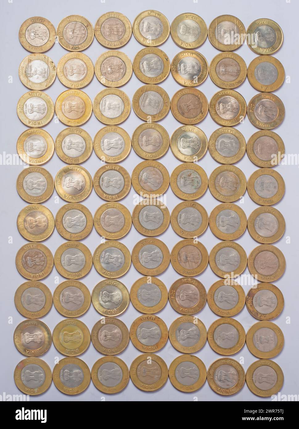Indian rupee coins on hi-res stock photography and images - Alamy
