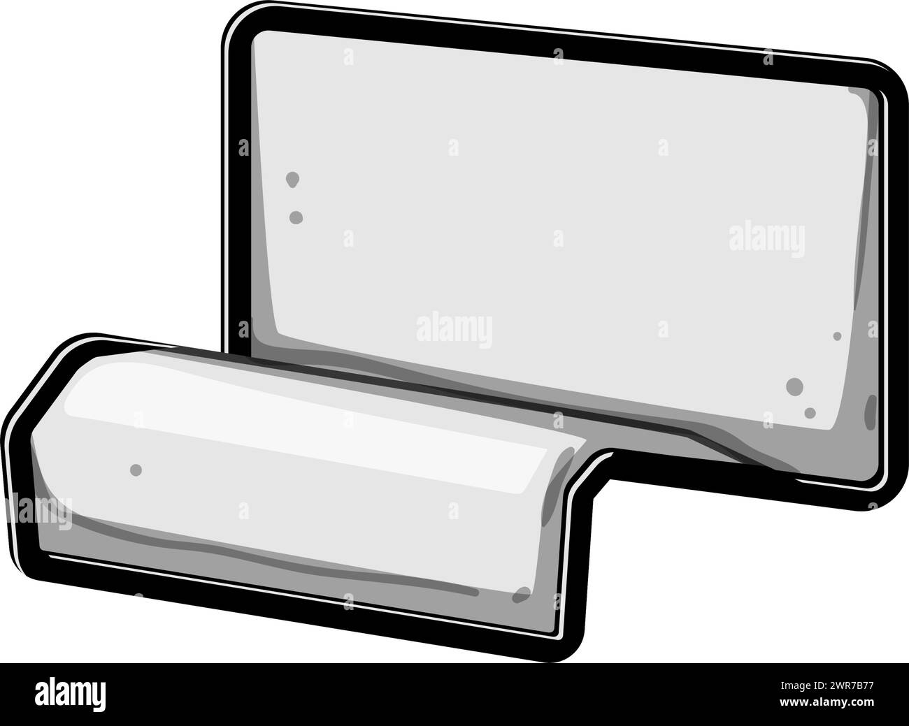 display-business-card-holder-cartoon-vector-illustration-stock-vector