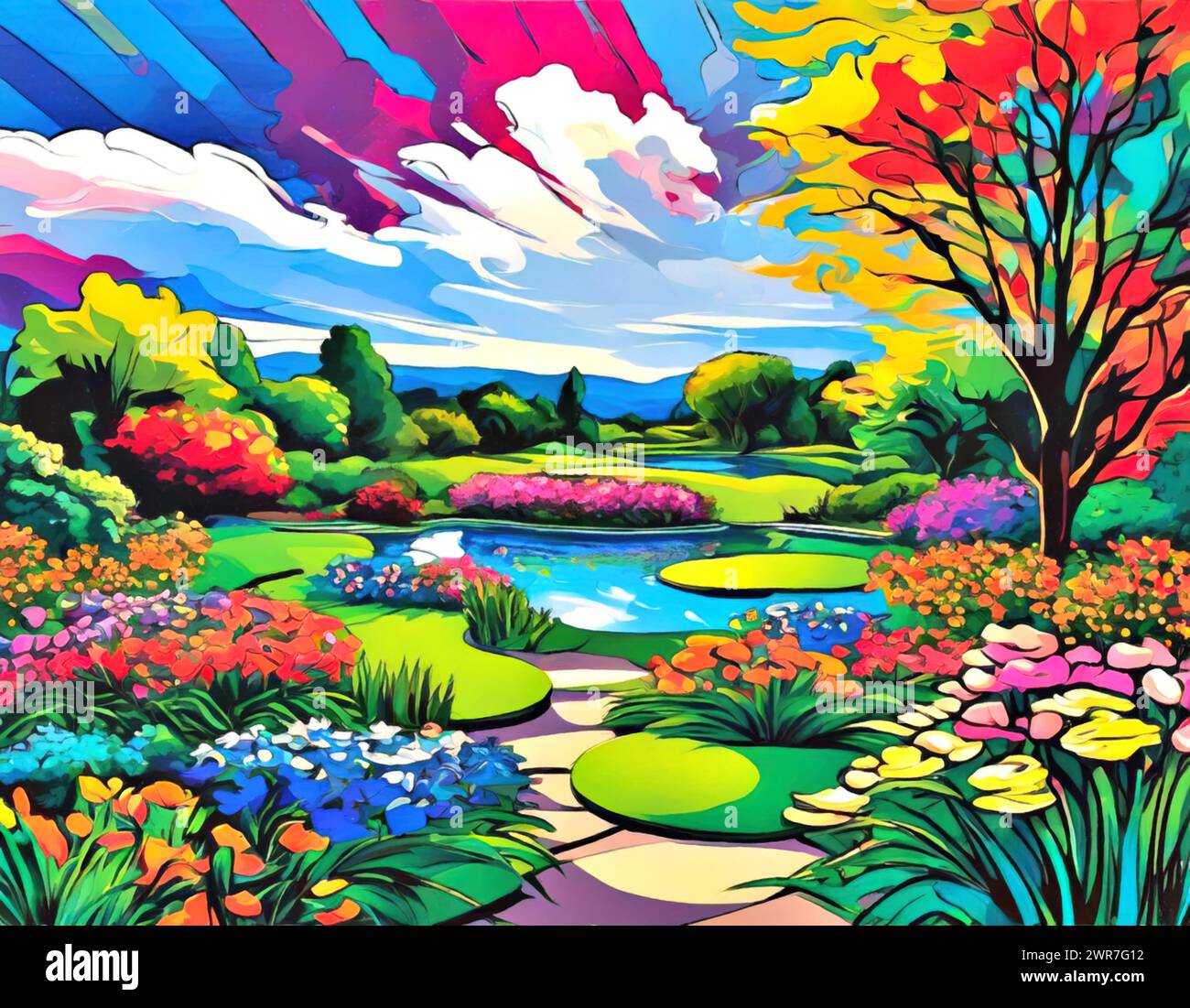 Nature's Symphony: The vibrant tapestry of nature's delight painted in ...