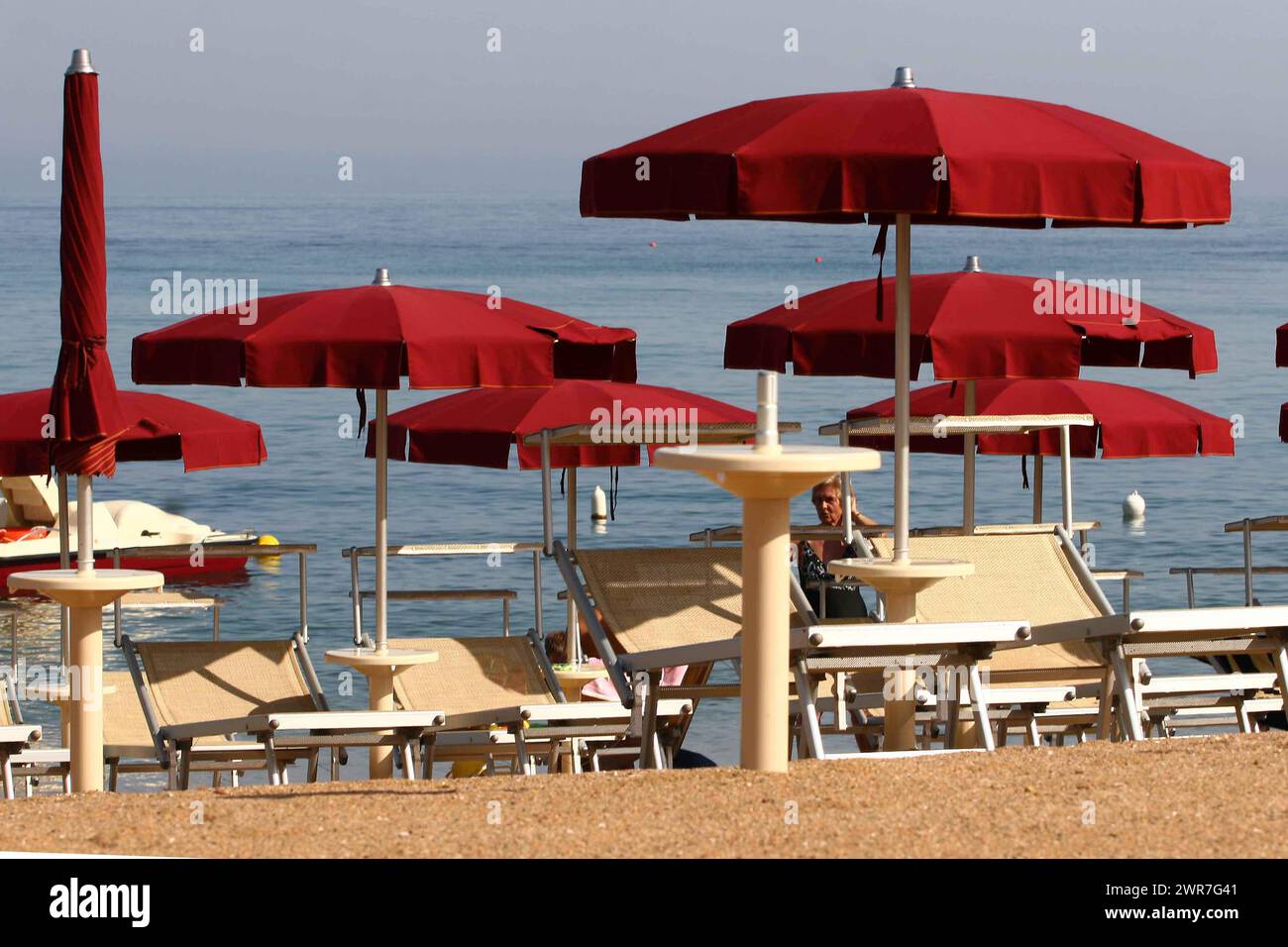 Mare Italiano e Spiagge per vacanze Stock Photo