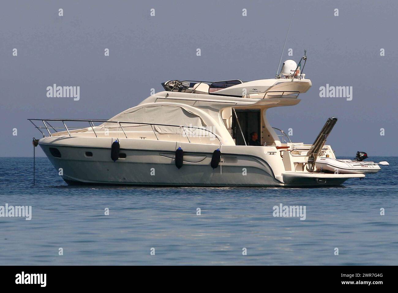 Yacht Mare Italiano e Spiagge per vacanze Stock Photo