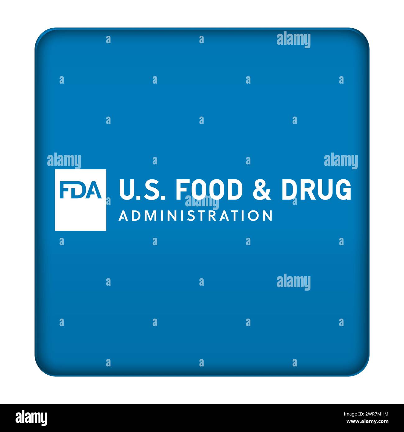 FDA Food and Drug Administration logo Stock Photo