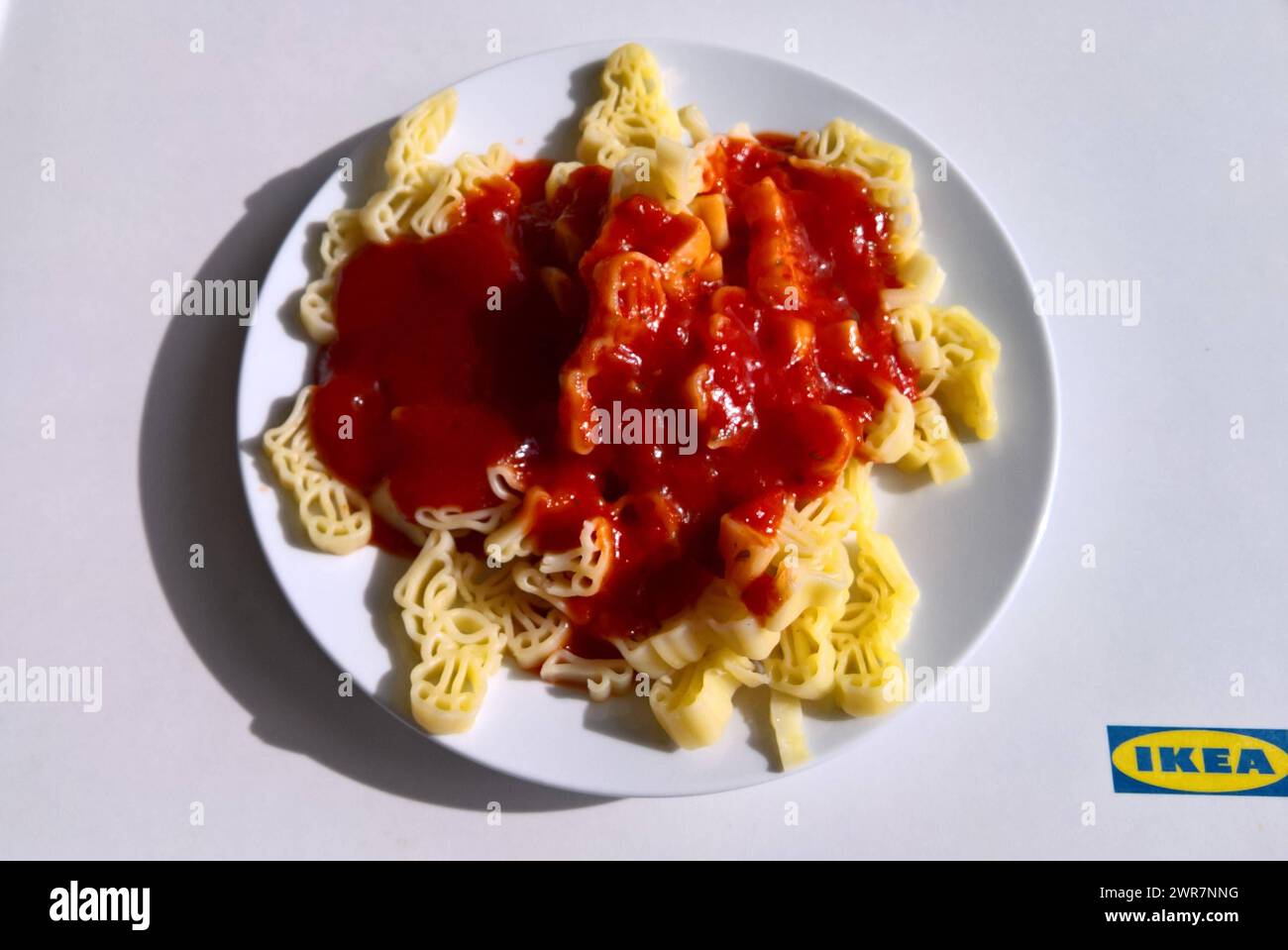 Ikea Food Restaurant. Nudeln bzw Pasta, Elchnudeln *** Ikea Food