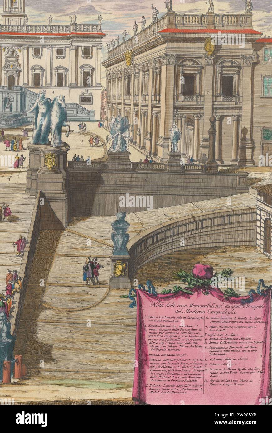 Disegno e prospetto del romano campidoglio modern hi-res stock ...