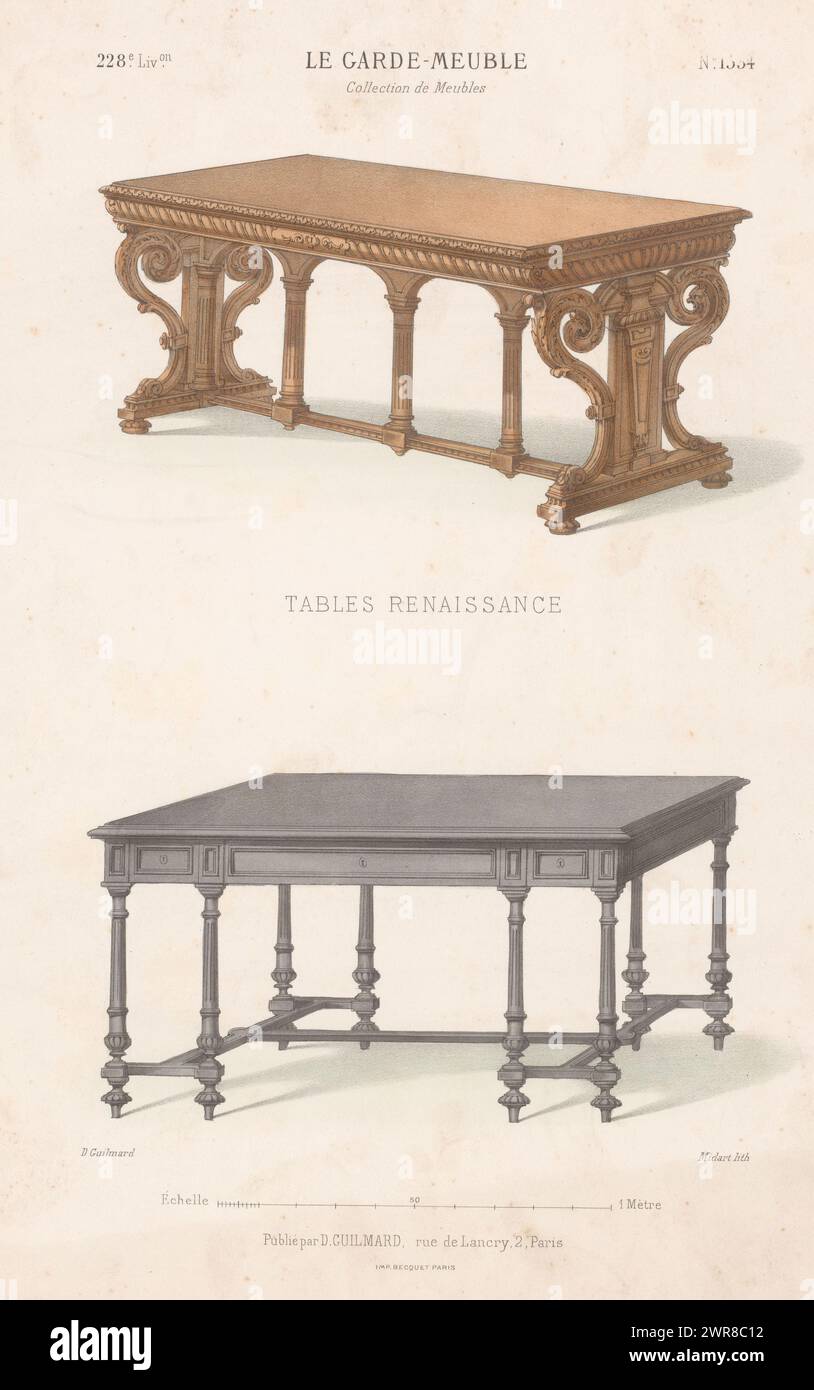 Two renaissance tables hi-res stock photography and images - Alamy