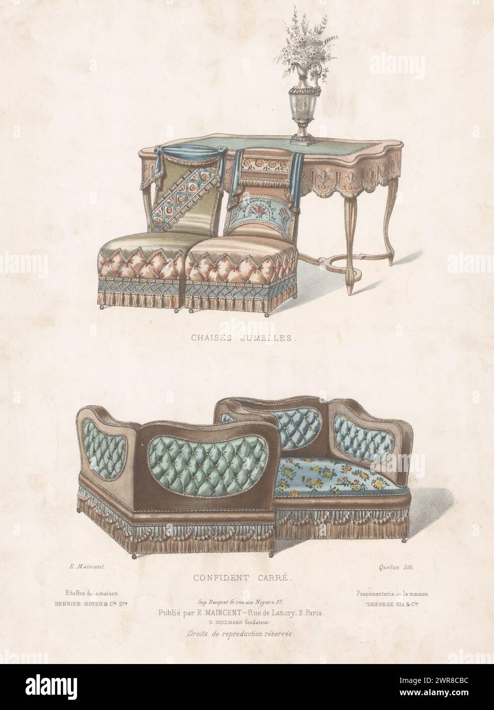 Two opposite chairs facing hi-res stock photography and images - Alamy
