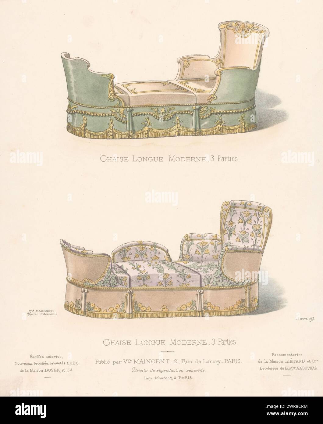 Chaise longue moderne hires stock photography and images Alamy